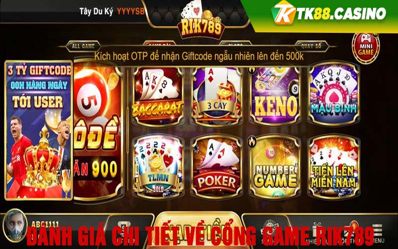 Đánh giá chi tiết về cổng game Rik789