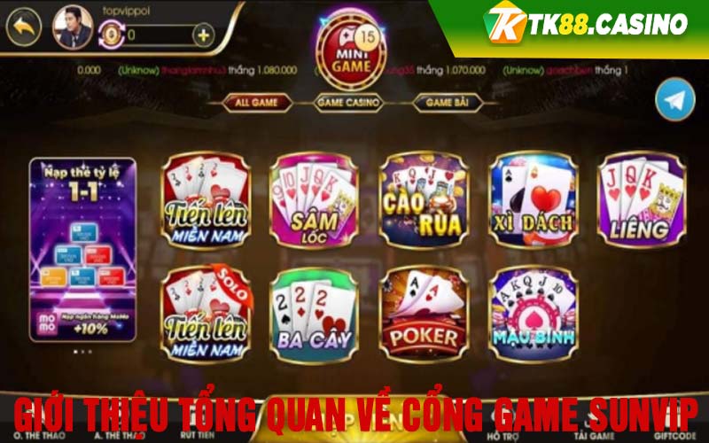 Giới thiệu tổng quan về cổng game Sunvip 